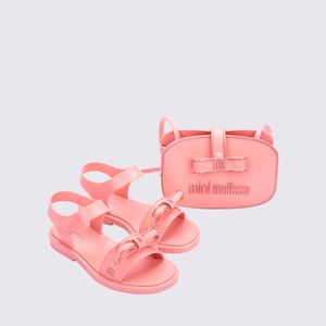 Mini Melissa + Bolsa Charming Infantil Rosa Rose 36024