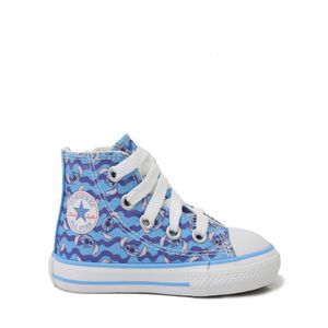 Tênis Converse All Star Chuck Taylor Side Zip Azul Amendoa Branco CK13000001