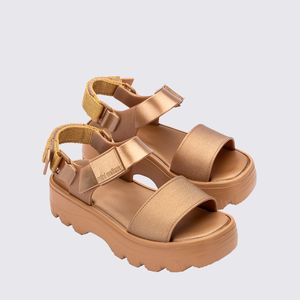 Mini Melissa Kick Off Sandal Infantil Dourado 35692