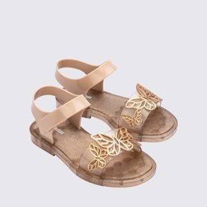 Mini Melissa Fairy Infantil Bege Dourado 37826