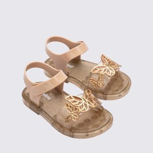 Mini Melissa Fairy Baby Bege Dourado 37825