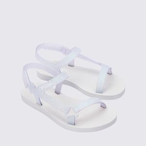 Mini Melissa Sun Downtown II Infantil Branco Vidro 36099