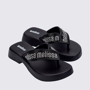 Melissa Flatform M Lover Deluxe Preto Cristal 36977