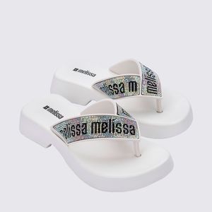 Melissa Flatform M Lover Deluxe Branco Cristal 36977