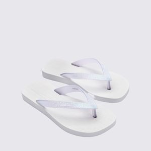 Mini Melissa Sun Long Beach II Infantil Branco Vidro 36100