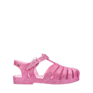 Mini Melissa Possession Glitter Infantil Rosa Prata 35759