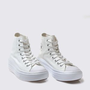 Tênis Converse Chuck Taylor All Star Move Hi White Natural Ivory Black CT15460002