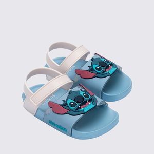 Mini Melissa Flowing Sandal + Stitch Baby Azul Branco 36142