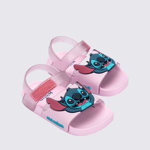 Mini Melissa Flowing Sandal + Stitch Baby Rosa Azul 36142