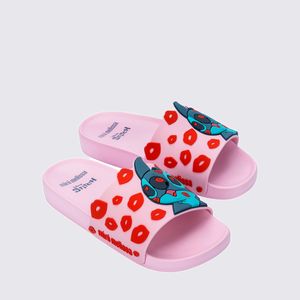 Mini Melissa Flowing Slide + Stitch Infantil Rosa Azul 36143