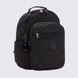 Mochila Kipling Seoul Preto Estampado I4034K59