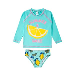 Conjunto de Praia Tip Top Lemon Kids Proteção UV50+