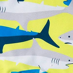 Shorts de Praia Tip Top Kids Shark Proteção UV50+