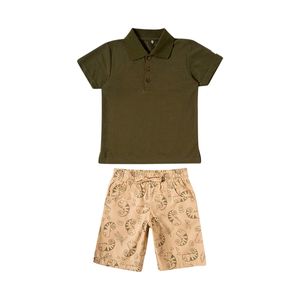 Conjunto Curto Tip Top Kids Camaleão