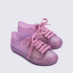 Mini Melissa Hip Sneaker Infantil Lilás Glitter 36377