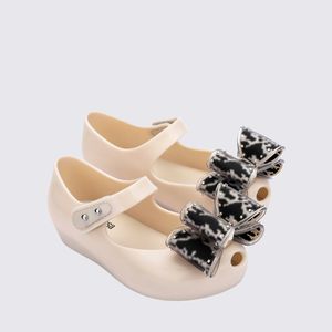 Mini Melissa Ultragirl Classic Bow Bege Preto 35967