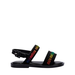 Mini Melissa Mar Sandal M Lover Baby Preto Multicor 36112