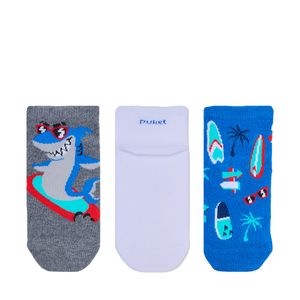 Kit com 3 Meias Puket Estampada