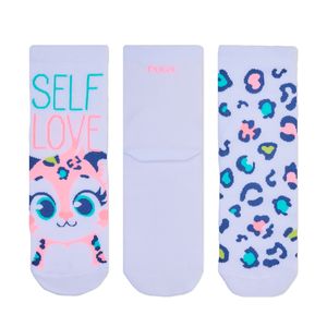 Kit com 3 Meias Puket Estampada