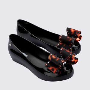 Melissa Ultragirl Classic Bow Preto Tartaruga 35965