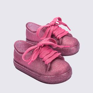 Mini Melissa Hip Sneaker Baby Rosa Glitter 36342