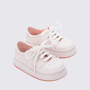 Mini Melissa Bold Sneaker Baby Branco Bege 36128