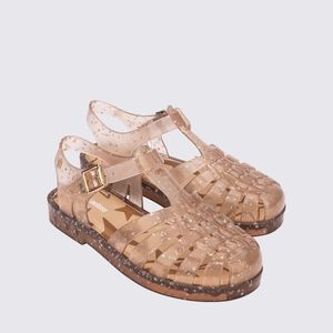 Mini Melissa Possession Shiny Elements Infantil Bege Glitter 35954