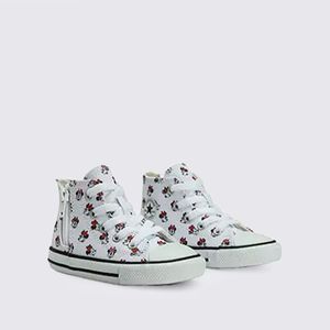 Tênis Converse All Star Chuck Taylor Zip Minnie Branco Preto CK13300001