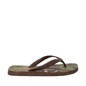 Chinelo Farm Flip Flop Jangada Print Marrom