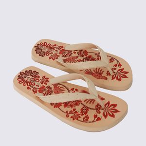 Chinelo Farm Flip Flop Jangada Print Off White