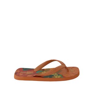 Chinelo Farm Flip Flop Jangada Print Marrom Claro