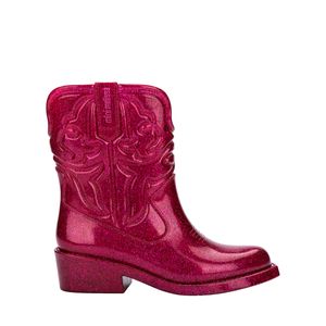 Mini Melissa Texas Boot Infantil Rosa Glitter 36192