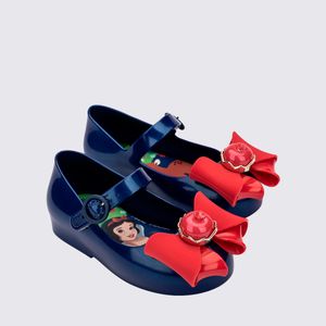 Mini Melissa Sweet Love + Snow White Baby Azul Metalizado Vermelho 35854