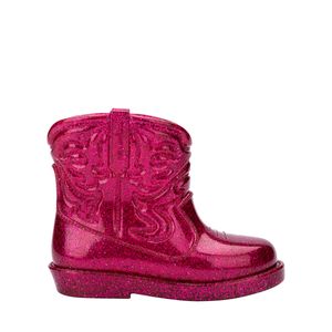 Mini Melissa Texas Boot Baby Rosa Glitter 36191