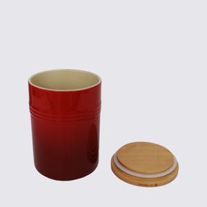 Pote com Tampa de Madeira Le Creuset Vermelho 1,9 L