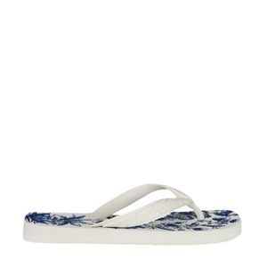 Chinelo Farm Flip Flop Jangada Print Branco