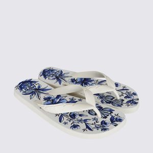 Chinelo Farm Flip Flop Jangada Print Branco