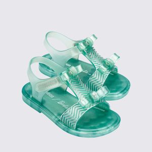 Mini Melissa Dream + Barbie Baby Verde Perolado Prata 35909