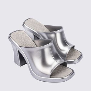 Melissa Mule + Marc Jacobs Prata Cinza 35881