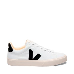 Tênis Veja Campo Canvas White Black CA0120535A