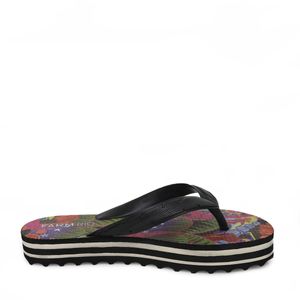 Chinelo Farm Rainbow Print Preto