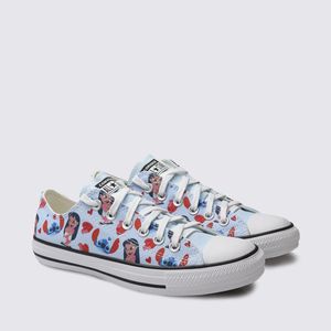 Tênis Converse All Star Chuck Taylor Infantil Azul Superlua Branco CK13800001
