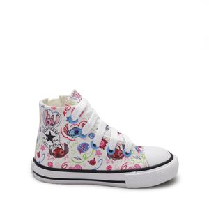 Tênis Converse All Star Chuck Taylor Baby Side Zip Branco Preto CK13810001
