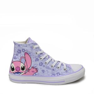 Tênis Converse All Star Chuck Taylor Infantil Azul Gelo Lilás Violeta Branco CK13790001