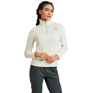 Fleece The North Face Glacier 1/4 Zip White Dune A019NQLI