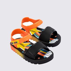 Mini Melissa Colors Baby Preto Laranja 37105