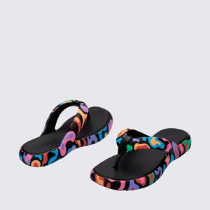 Melissa Free Low Print Preto Multicor 37830