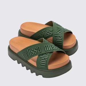 Melissa Cross M Lover Platform Verde Bege 37368