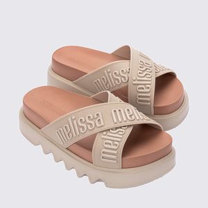 Melissa Cross M Lover Platform Bege Marrom 37368