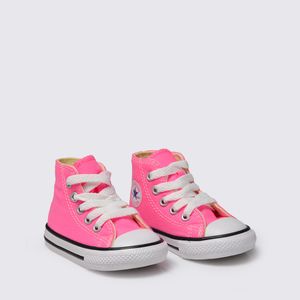 Tênis Converse Chuck Taylor All Star Infantil Rosa Cru Preto CK00030006